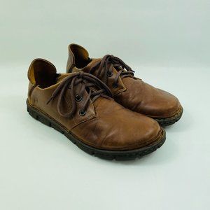 BORN Brown Leather Sneaker Oxfords With Comfort Sole Men’s 10.5 M W